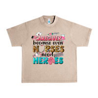 French Oak caregiver because nurses need heroes Urban Heavy Tee - LillyAllenDesigns