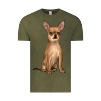 Vintage Olive chihuahua Vintage Tee - JahusDesignShop