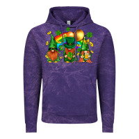 Cloud Purple st. patricks  gnomies with rainbow Vintage Hoodie - BundleAndBundleShop