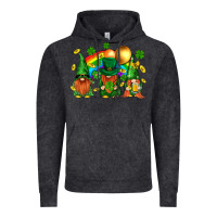 Vintage Black st. patricks  gnomies with rainbow Vintage Hoodie - BundleAndBundleShop