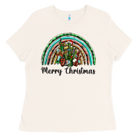 Bone merry christmas cactus rainbow Ladies Tee - BarkalooDesign
