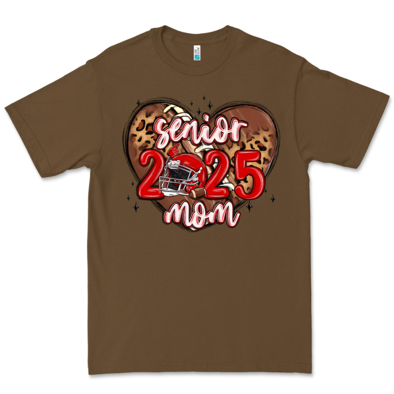 Senior 2025 Mom Football Premium Tee by MaliasSmallBusiness | Teevron