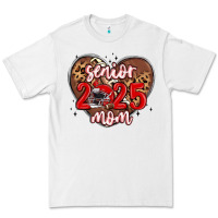 White senior 2025 mom football Premium Tee - MaliasSmallBusiness