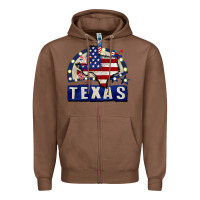 Chestnut texas 4th of july Zipper Hoodie - CowGirlArtShop