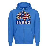 True Royal texas 4th of july Zipper Hoodie - CowGirlArtShop