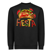 Black Taco Fiesta Heavyweight Sweatshirt - texasbilliewilder