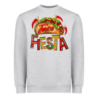 Heather Grey Taco Fiesta Heavyweight Sweatshirt - texasbilliewilder