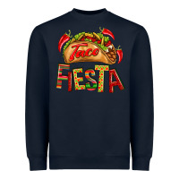 Navy Taco Fiesta Heavyweight Sweatshirt - texasbilliewilder