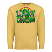 Antique Gold St. Patrick's Day lucky charm Premium Sweatshirt - FaDigitalArtStudio