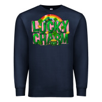 Navy St. Patrick's Day lucky charm Premium Sweatshirt - FaDigitalArtStudio