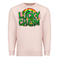 Pale Pink St. Patrick's Day lucky charm Premium Sweatshirt - FaDigitalArtStudio
