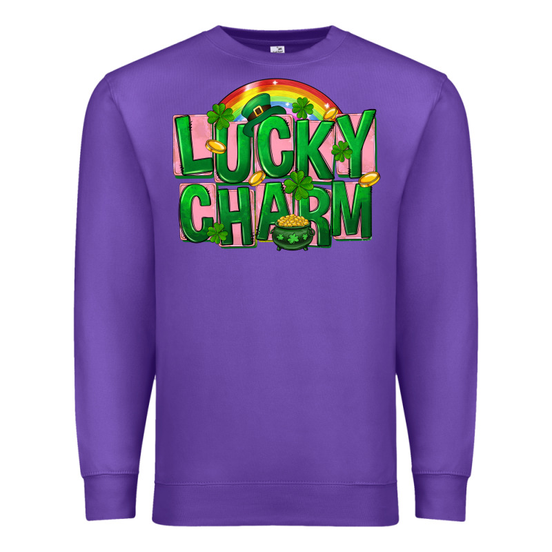 St. Patrick's Day Lucky Charm Premium Sweatshirt by FaDigitalArtStudio | Teevron