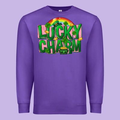St. Patrick's Day Lucky Charm Premium Sweatshirt Designed By Fadigitalartstudio