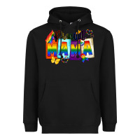 Black proud mama Heavyweight Hoodie - FaDigitalArtStudio
