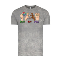 Cloud Rock Peace Love Pride Vintage Tee - BundleAndBundleShop