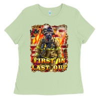 Matcha First In last Out Firefighter Ladies Tee - LillyAllenDesigns