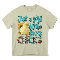 Mossy Western Just A Girl Who loves Chicks Heavy Core Tee - LillyAllenDesigns