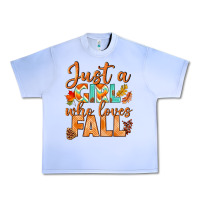 Grape Ice just a girl who loves fall Urban Heavy Tee - BundleAndBundleShop