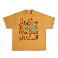 Peanut Butter just a girl who loves fall Urban Heavy Tee - BundleAndBundleShop