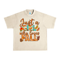 Sandshell just a girl who loves fall Urban Heavy Tee - BundleAndBundleShop