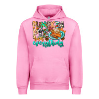 Fuchsia Pink Pumpkin Pie Fixes Everything Urban Hoodie - CowhideDigitalArt