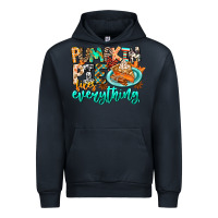 Navy Pumpkin Pie Fixes Everything Urban Hoodie - CowhideDigitalArt