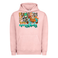 Pigment Salmon Pumpkin Pie Fixes Everything Urban Hoodie - CowhideDigitalArt