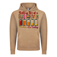 Vintage Coffee Battery Life Of A Bus Driver Vintage Hoodie - BundleAndBundleShop