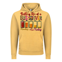 Vintage Mustard Battery Life Of A Bus Driver Vintage Hoodie - BundleAndBundleShop