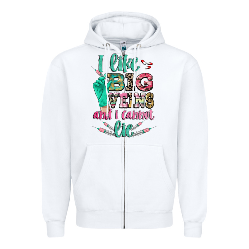 I Like Big Veins And I Cannot Lie Zipper Hoodie by CowGirlArtShop | Teevron