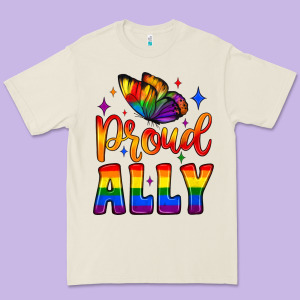 Proud Ally Premium Tee Designed By Jahusdesignshop