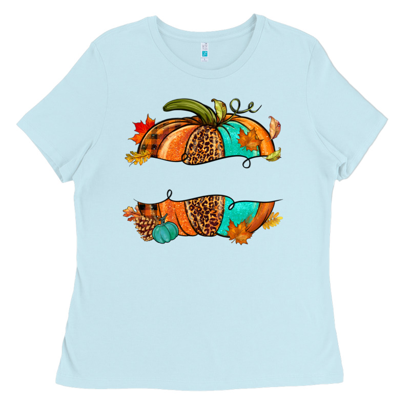 Custom Pumpkin Name Ladies Tee by NancyCooperArtShop | Teevron