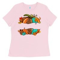 Bubblegum Pink custom pumpkin name Ladies Tee - NancyCooperArtShop