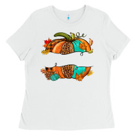 White custom pumpkin name Ladies Tee - NancyCooperArtShop