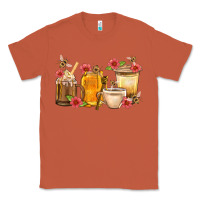Copper Honey And Bee With Flower Coffee Cup Classic Tee - BundleAndBundleShop