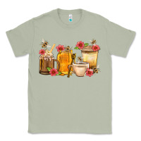 Matcha Honey And Bee With Flower Coffee Cup Classic Tee - BundleAndBundleShop