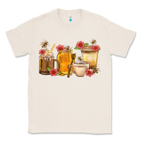 Natural Honey And Bee With Flower Coffee Cup Classic Tee - BundleAndBundleShop