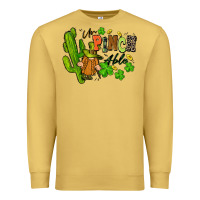 Antique Gold un pinch able St. Patrick's Premium Sweatshirt - FaDigitalArtStudio