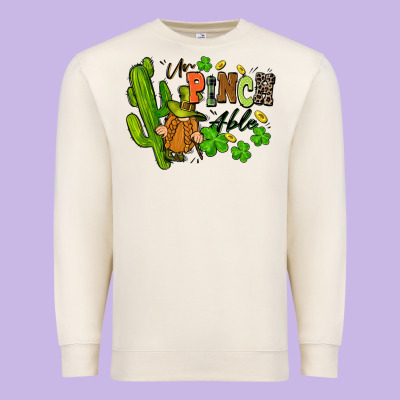 Un Pinch Able St. Patrick's Premium Sweatshirt Designed By Fadigitalartstudio