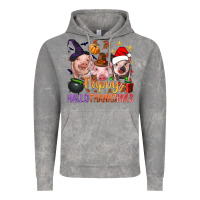 Cloud Rock Happy Hallothanksmas Pigs Vintage Hoodie - BundleAndBundleShop
