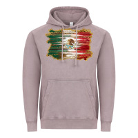 Vintage Zinc mexican flag with leopard Vintage Hoodie - RanaPortraitStore