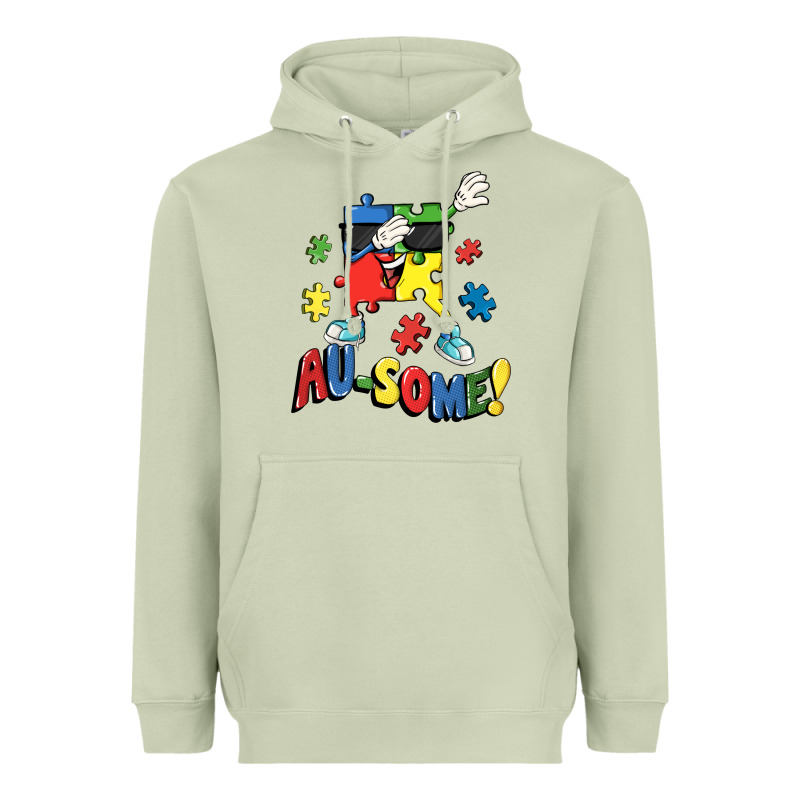 Au-some! Autism Puzzle Dabbing Heavyweight Hoodie by FaDigitalArtStudio | Teevron
