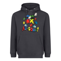 Smoke Au-some! Autism puzzle dabbing Heavyweight Hoodie - FaDigitalArtStudio