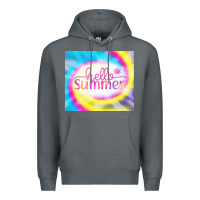 Rock Hello Summer Tie Dye Tumbler Premium Hoodie - CowCowDesign
