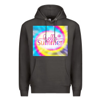 Smoke Hello Summer Tie Dye Tumbler Premium Hoodie - CowCowDesign