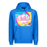 True Royal Hello Summer Tie Dye Tumbler Premium Hoodie - CowCowDesign