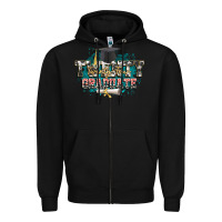 Black Twenty twenty four graduate Zipper Hoodie - CowGirlArtShop