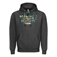 Charcoal Heather Twenty twenty four graduate Zipper Hoodie - CowGirlArtShop