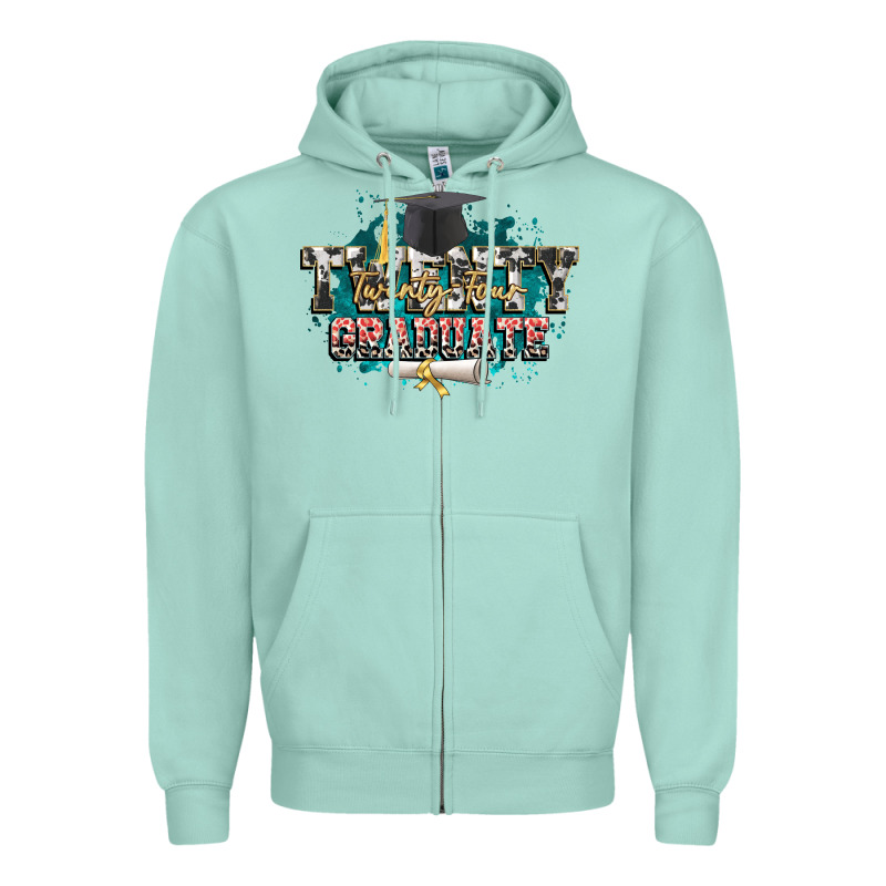 Twenty Twenty Four Graduate Zipper Hoodie by CowGirlArtShop | Teevron