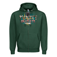 Sports Green Twenty twenty four graduate Zipper Hoodie - CowGirlArtShop